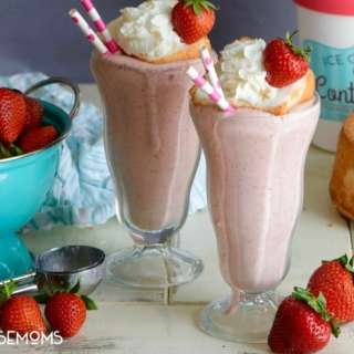 Boozy Strawberry Shortcake Milkshake