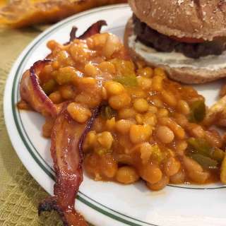 Mama's Southern Baked Beans with Bacon