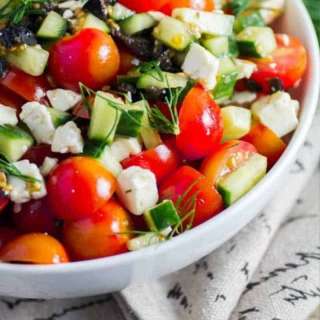Easy Dinner Ideas: Tomato and Cucumber Salad