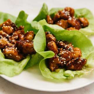 Sesame Chicken Lettuce Wraps