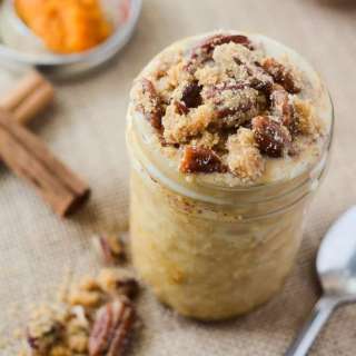 Pumpkin Pecan Crumble Overnight Oats