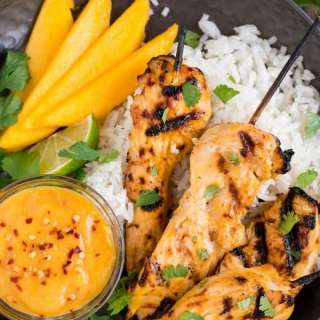 Mango Chicken Skewers