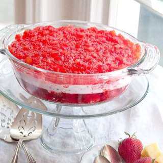 Strawberry Banana Jello Mold