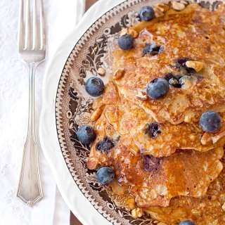 Oatmeal-Blueberry Pancakes
