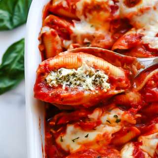 Pesto Chicken Stuffed Shells