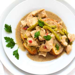 Freezer Slow Cooker Chicken A La King