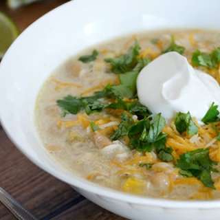 Easy Creamy White Chicken Chili {Freezer Meal}