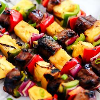 Hawaiian Steak Kebabs