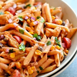 BBQ Ranch Chicken Pasta Salad