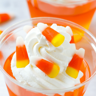 Candy Corn Jello Cups