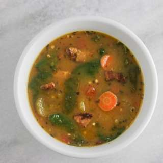 Sausage & Spinach Soup