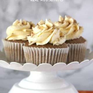Pumpkin Spiced Cupcakes with Vanilla Frosting