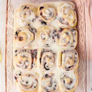 Homemade Blueberry Lemon Sweet Rolls