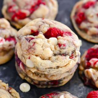 White Chocolate Raspberry Cookies
