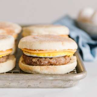 Sausage McMuffin Make Ahead Breakfast Sandwich