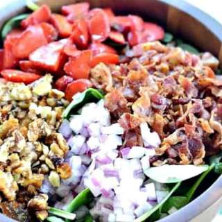 Spinach, Bacon and Strawberry Salad