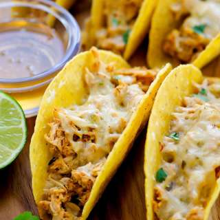 Oven Baked Honey Lime Chicken Tacos