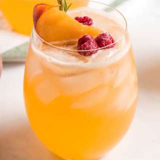 Rosemary Peach Tequila Punch