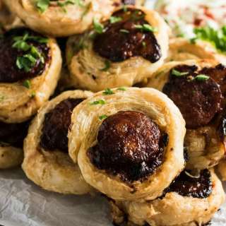 Cheddar Chorizo Pinwheel Bites