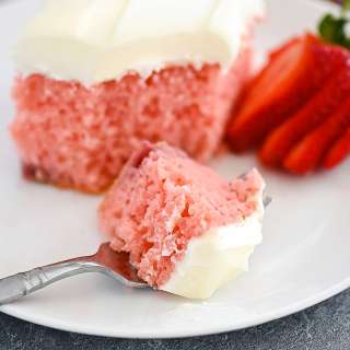 Strawberry Cake with Cream Cheese Frosting