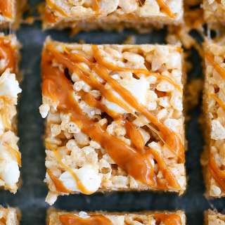 Salted Caramel Rice Krispie Treats