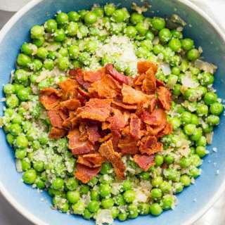 Peas with Bacon, Shallots, and Parmesan