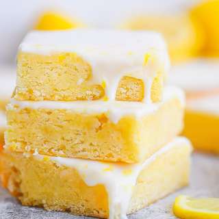 Glazed Lemon Brownies