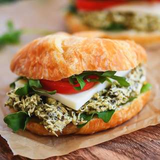 Pesto Chicken Croissants
