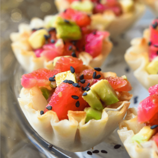 Tuna Avocado Sushi Cups