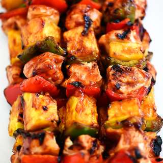 Sweet BBQ Chicken Kebabs