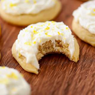 Lemon Sugar Cookies with Lemon Frosting