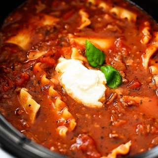 Slow Cooker Lasagna Soup
