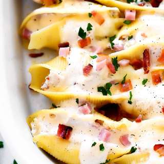 Chicken Cordon Bleu Stuffed Shells