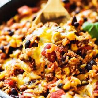 Beef Burrito Skillet