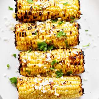 Grilled Corn with Cilantro-Lime Butter