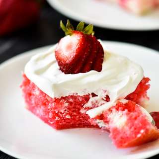 Strawberry Jello Poke Cake