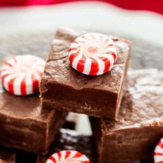 Peppermint Bark Fudge