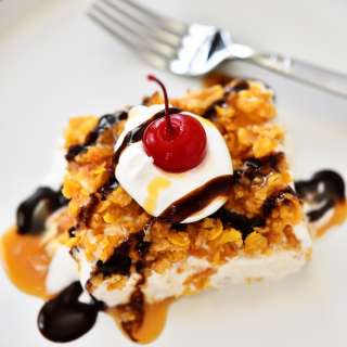 "Fried" Ice Cream Dessert
