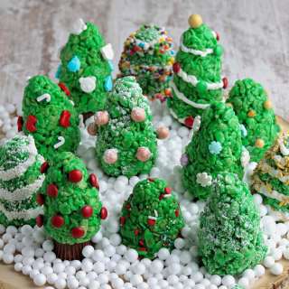 Rice Krispie Christmas Trees Recipe