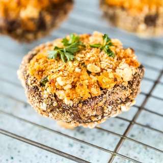Air Fryer Stuffed Portobello Mushroom Recipe