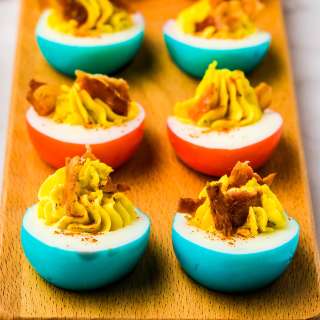 Colored Deviled Eggs Recipe
