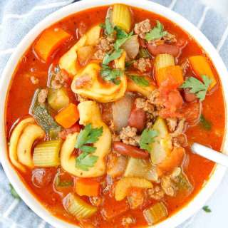 Instant Pot Tortellini and Italian Sausage Soup