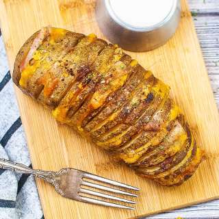 Air Fryer Hasselback Potatoes Recipe