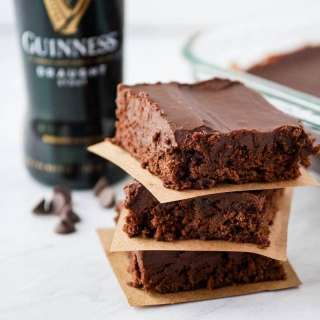 Guinness Brownies with Chocolate Ganache