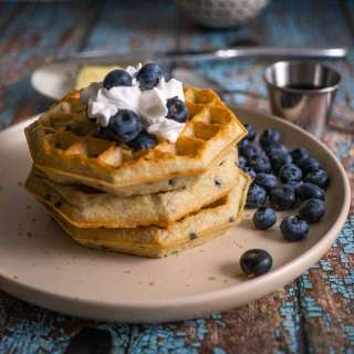 Making Frozen Waffles in Air Fryer
