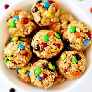 No-Bake M&M Energy Bites