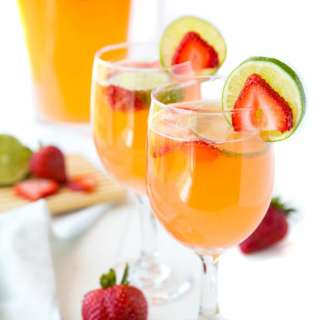 Strawberry & Lime Moscato Punch