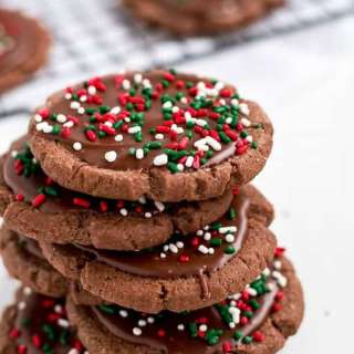 Chocolate Frosted Christmas Cookies