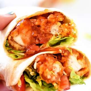 Sticky Chicken Finger Wraps
