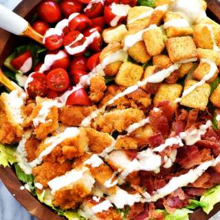 Crispy Chicken BLT Salad